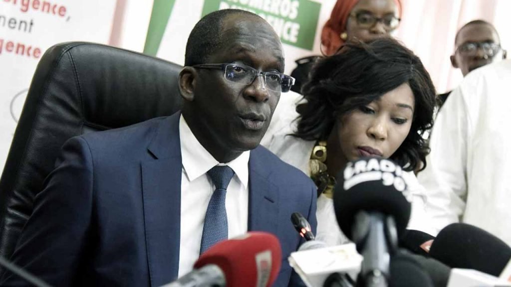 Senegal confirms first case of Coronavirus Senegal Health’s minister Ablaye Diouf Sarr speaks during a press conference on March 2, 2020