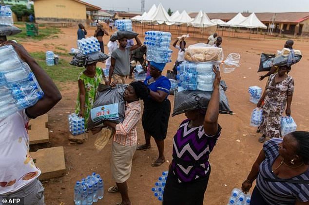 Many people in Lagos survive by hawking or doing manual labour, and the order to stay at home has crippled their income