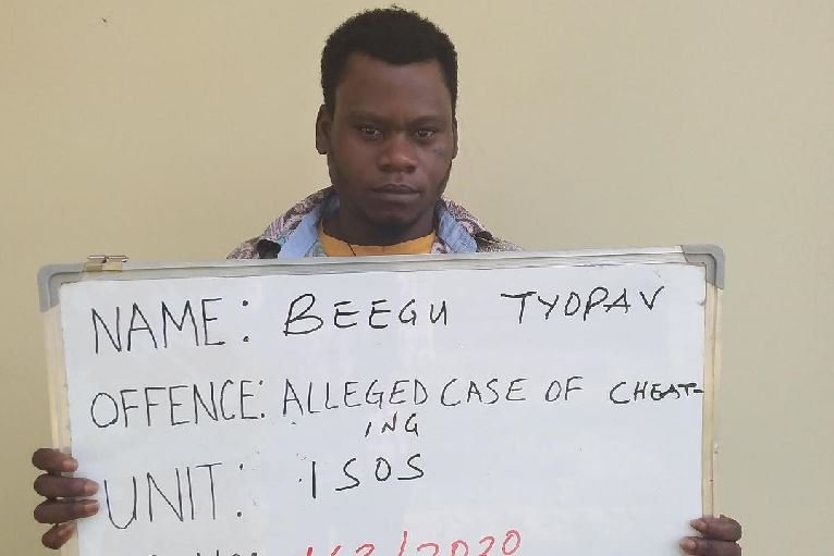 Beegu Tyopav jailed two years for fraud in Kaduna Beegu Tyopav jailed for fraud