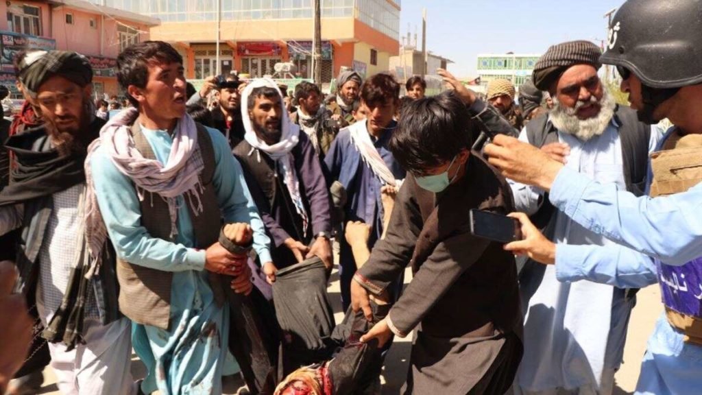Afghanistan food aid protest clash
