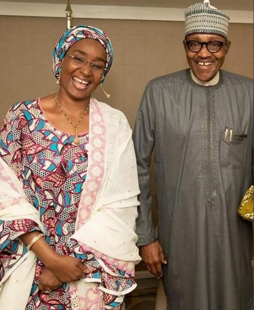 Sadiya Umar Farouq and President Muhammadu Buhari