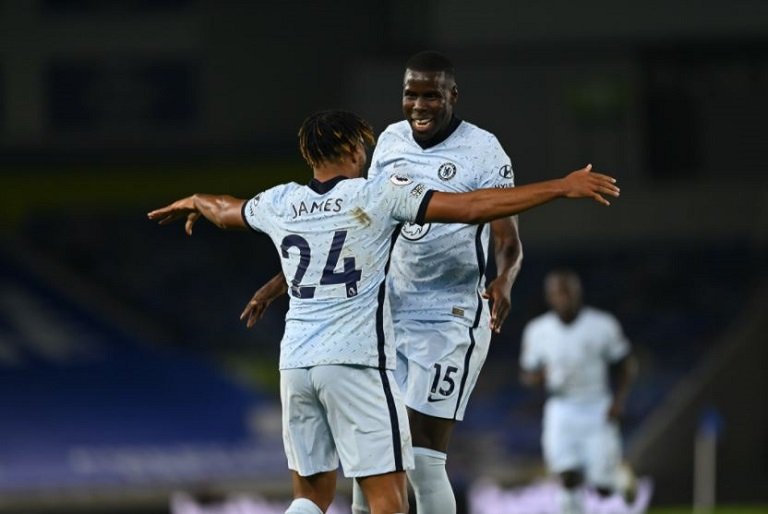 Reece James and Kurt Zouma both scored for Chelsea in the 3-1 win against Brighton
