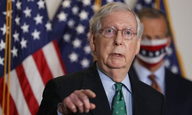 Republican leader, Mitch McConnell has stayed away from the White House over Covid-19