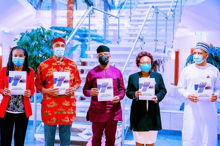 Corruption: Osinbajo inaugurates efficiency, accountability manual for Port Processes Vice President Yemi Osinbajo inaugurates the Process Manual on Port Operations