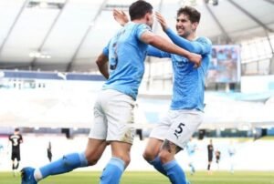 John Stones struck the winner as Manchester City stretched their winning streak to 20 games