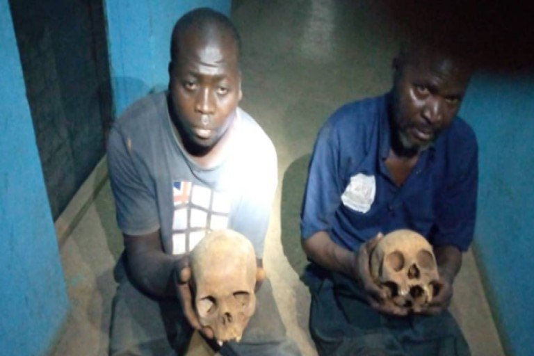 Police arrest Ritualists with Human heads