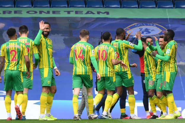 West Brom scored five times to end Chelsea's 14-game unbeaten run under Thomas Tuchel