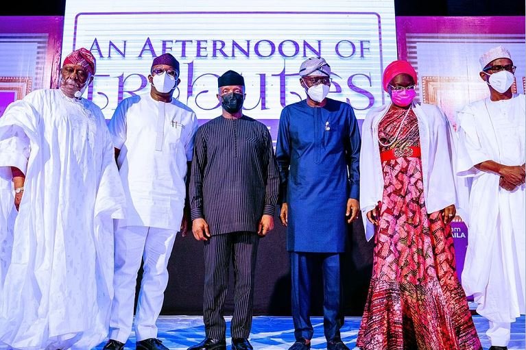 Vice President Yemi Osinbajo SAN at An Afternoon of Tributes dedicated to media moguls at The Muson Centre, Onikan, Lagos. 21st May, 2021