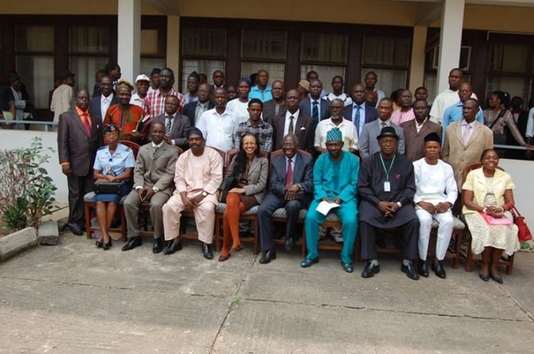 A cross section of participants after a seminar at NISER Ibadan, Oyo State