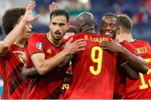 Belgium trounced New Zealand 5-1 on Friday to advance to the World Cup knockout rounds, winning their first match of the tournament.