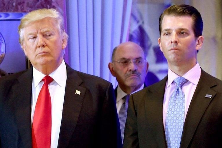 Allen Weisselberg (centre) is chief financial officer of the Trump Organization