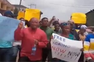 Protesters in Ibadan demand Igboho's release