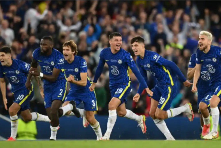 Chelsea Players celebrate
