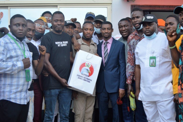 National Association of Nigerian Students (NANS) led by the Coordinator, South West Zone D, Comrade Kowe Odunayo Amos