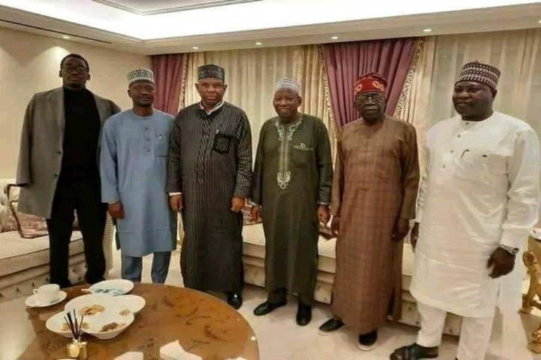 Kano state Governor Abdullahi Ganduje visits Bola Ahmed Tinubu in London
