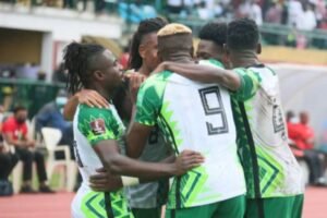 Nigeria's Super Eagles celebrate victory over Cape Verde
