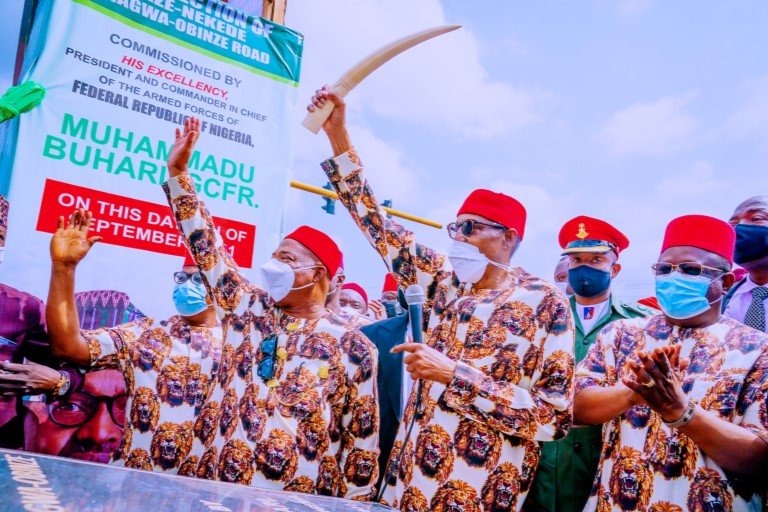 President Muhammadu Buhari in Imo state