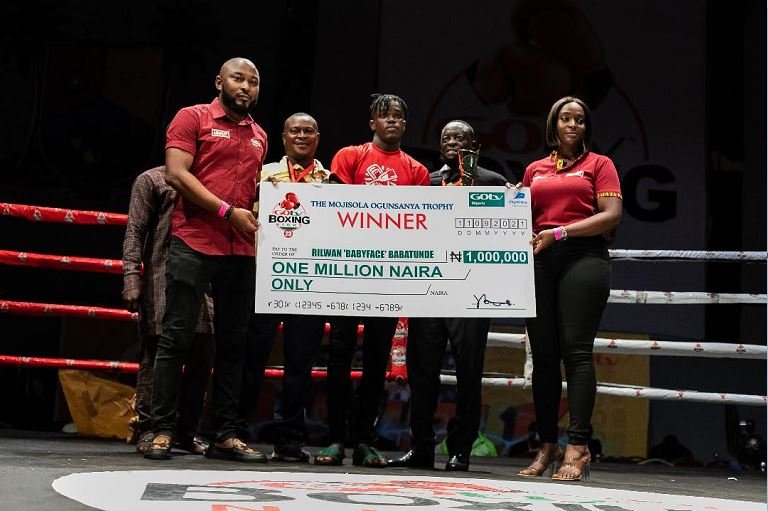 Rilwan "Baby Face" Babatunde emerged best boxer at GOtv Boxing Night 23