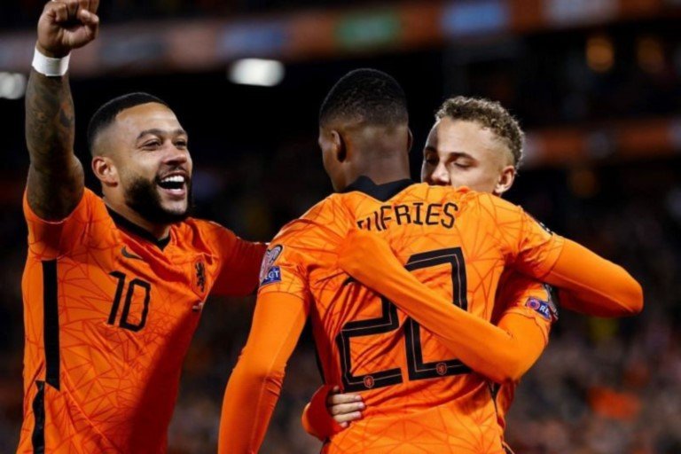 Memphis Depay scored twice and Netherlands progress