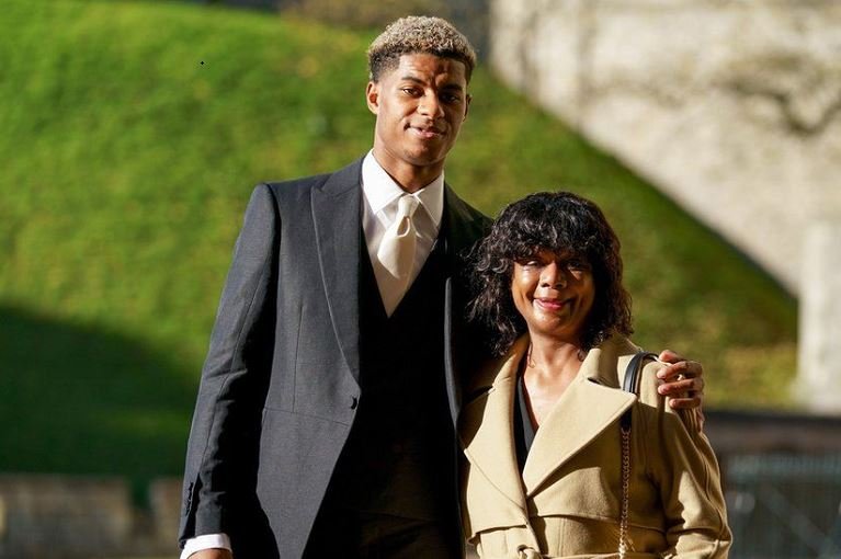 Rashford's mother Melanie has also received recognition for her work around food poverty