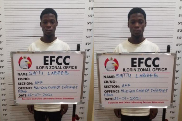 Shitu Labeeb Adebowale was convicted for internet fraud in Ilorin