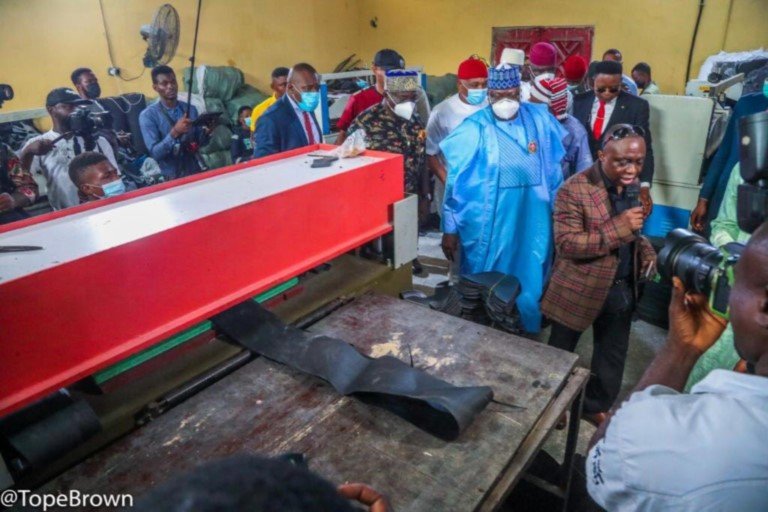 Senate President Ahmad Lawan and Governor of Abia State, Dr Okezie Victor Ikpeazu
