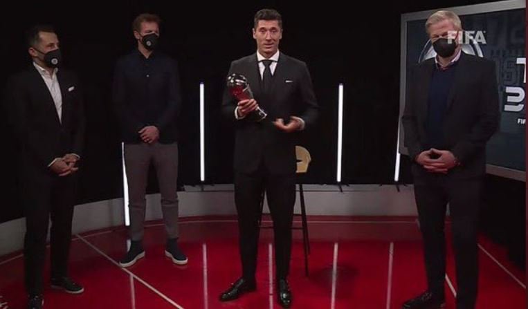 Robert Lewandowski won the FIFA Best Player of the Year award
