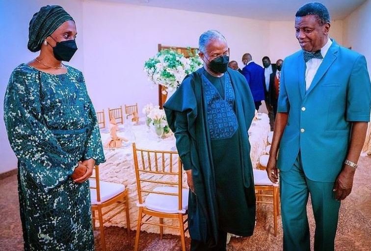 Dolapo Osinbajo, Vice President Yemi Osinbajo and Pastor E. A. Adeboye