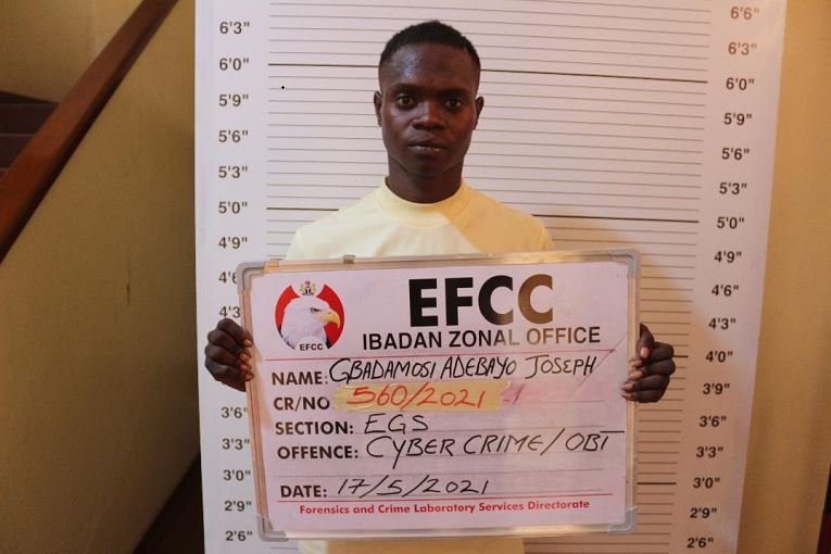 Internet Fraud: Undergrad, three others jailed in Ibadan Gbadamosi Joseph Adebayo jailed six months for internet fraud