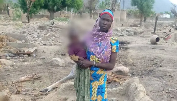 chibok girl found with a baby