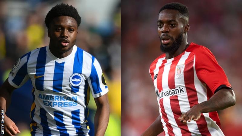 Brighton defender Tariq Lamptey (left) and Inaki Williams (right) could feature for Ghana at the World Cup later this year