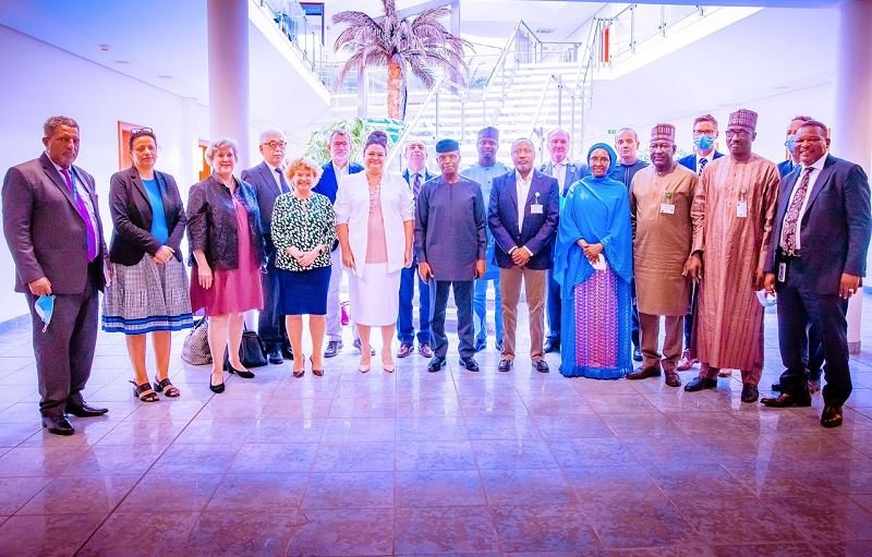 Vice President Yemi Osinbajo held a meeting with envoys of G-7 nations, Egypt, UN, World Bank, IMF country reps on net-zero emissions plan