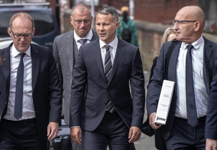 Ryan Giggs arrives at Manchester Minshull Street Crown Court