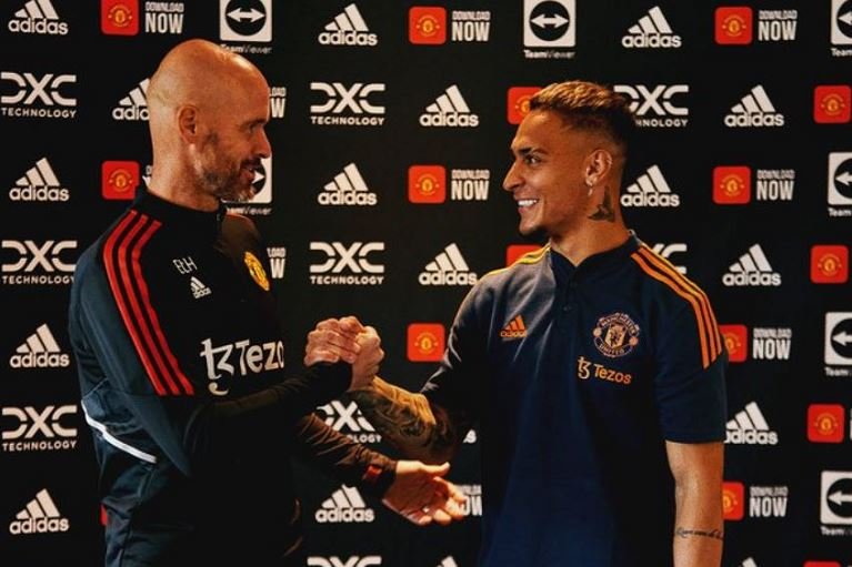 Manchester United unveil £82m signing, Antony Erik ten Hag welcomes Antony to Manchester United