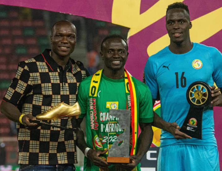 Edouard Mendy and Sadio Mane