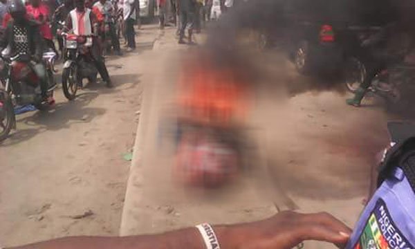 petrol seller sets friend ablaze