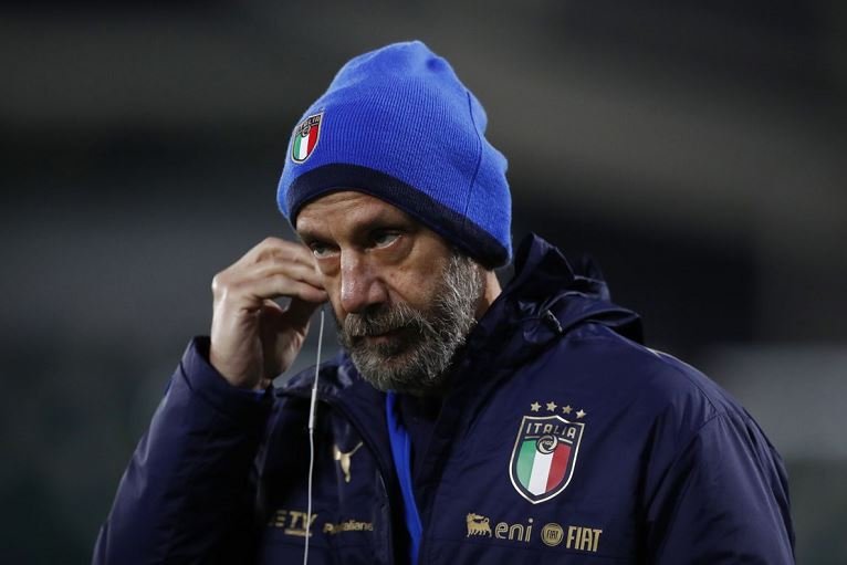 Gianluca Vialli was assistant coach with the Italian national team