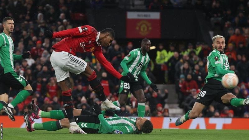 Manchester United crush Betis to take Europa League first leg win Manchester United's Marcus Rashford has scored five goals in the Europa League this term