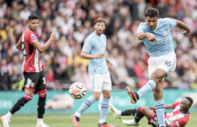 Rodri’s screamer earns Man City win at Sheff Utd Rodri's delicious strike leaves Manchester City as the only team with three wins from three matches