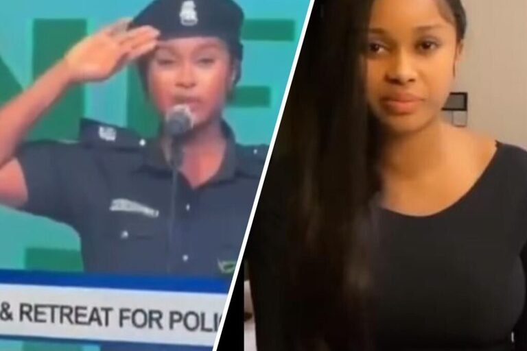 Singer Descushiel apologizes for national anthem goof during police conference Mercy Isoyip, aka Descushiel
