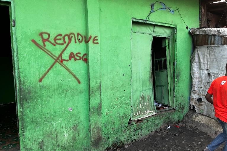 Lagos State Taskforce eviction notice in Alaba Rago