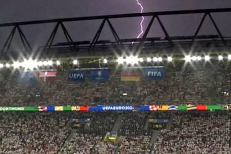 Germany last-16 tie against Denmark suspended due to storm