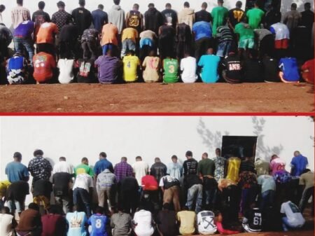 EFCC parade 100 internet fraudsters arrested in Enugu, Southeast Nigeria