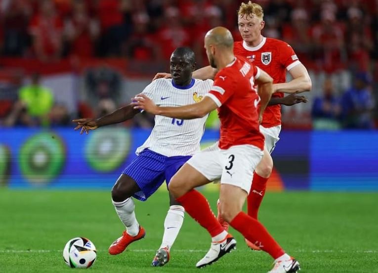 Kante shines as France struggle past Austria but Mbappe suffers injury N'Golo Kante, 33, was named Man of the Match after his sublime performance in France's opener