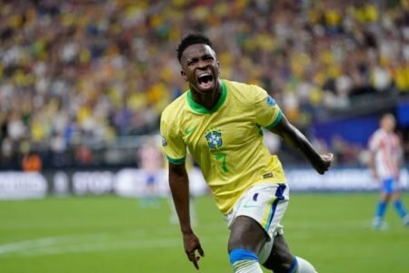 Vinicius strike gives Brazil 2-1 win over Colombia