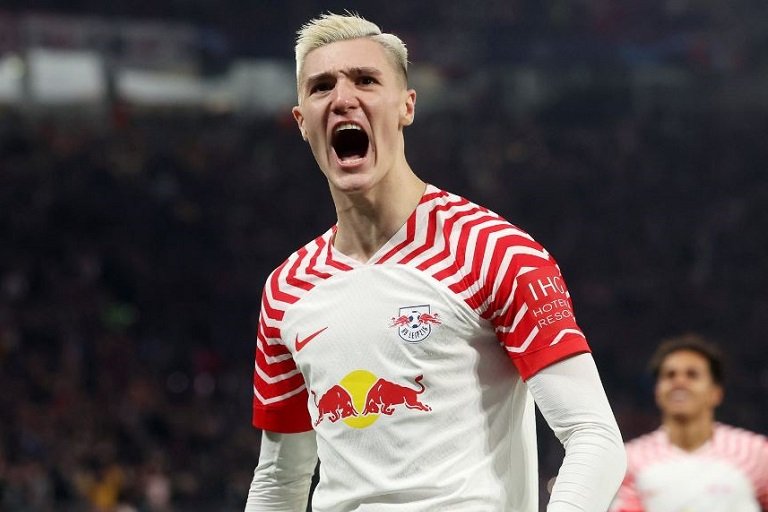 Slovenia forward Benjamin Sesko has been linked to Premier League clubs Chelsea, Arsenal, Liverpool, Newcastle