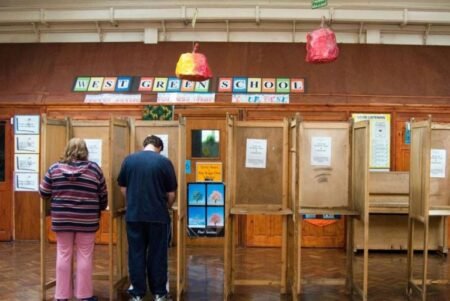 A polling unit in the UK INEC