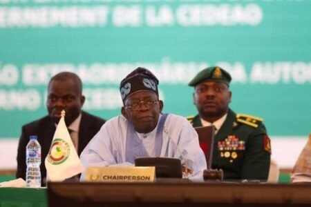 ECOWAS chairman, President Bola Tinubu of Nigeria