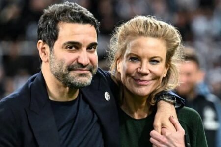 Newcastle co-owners, Mehrdad Ghodoussi (left) and Amanda Staveley (right)