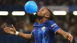 Christopher Nkunku was on target for Chelsea